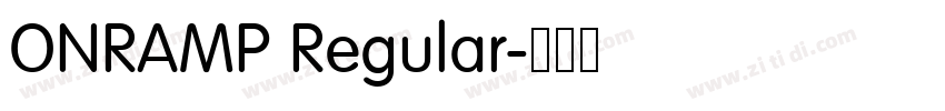 ONRAMP Regular字体转换